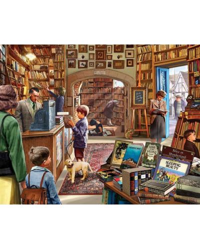Puzzle White Mountain de 1000 piese -Old Book Store - 2