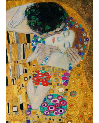 Puzzle  Bluebird de 1000 piese - The Kiss (detail), 1908 - 2