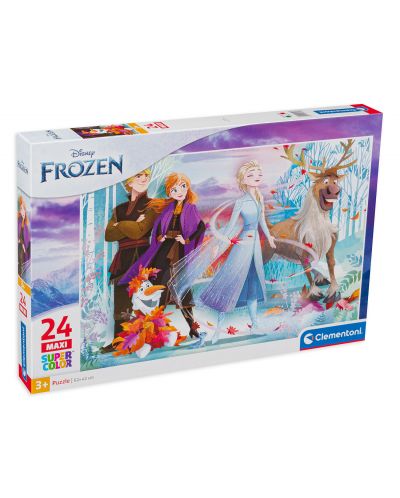 Puzzle Clementoni de 24 maxi piese - SuperColor Maxi Disney Frozen 2 - 1