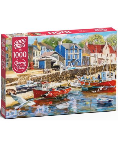 Puzzle Cherry Pazzi de 1000 piese – Oras de coasta - 1
