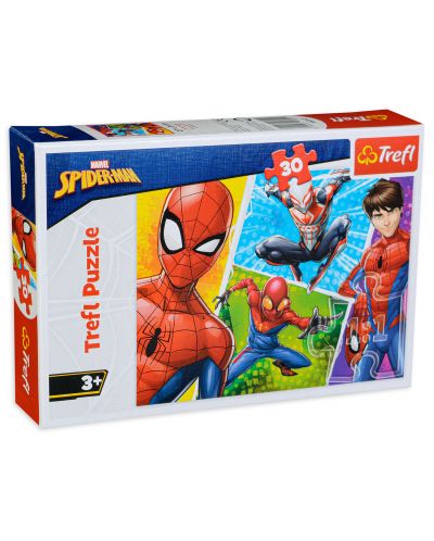 Puzzle Trefl de 30 piese -  Spiderman si Miguel - 1