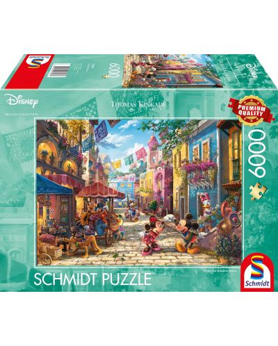 Puzzle Schmidt de 6.000 de piese - Mickey și Minnie în Mexic  - 1