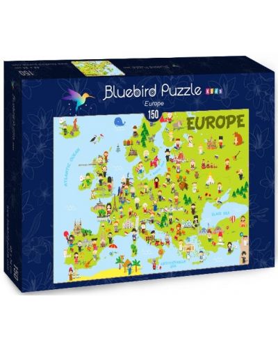 Puzzle Bluebird de 150 piese - Europe - 1