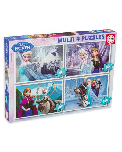 Puzzle Educa 4 in 1 - Frozen - 1