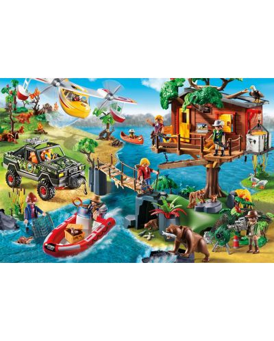 Puzzle Playmobil Schmidt de 150 piese - Casa in copac, cu figurina Playmobil - 2