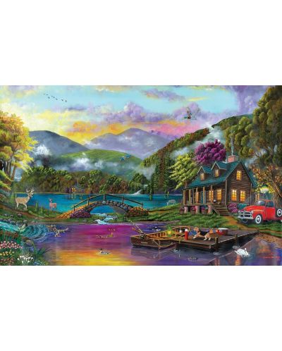 Puzzle SunsOut din 1000 de piese - Lacul Paradis - 2