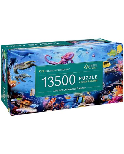 Puzzle Trefl din 13 500 de piese - Scufundări în paradisul