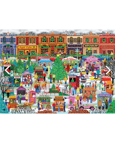 Puzzle Eurographics de 500 XXL piese - Downtown Holiday Festival - 2