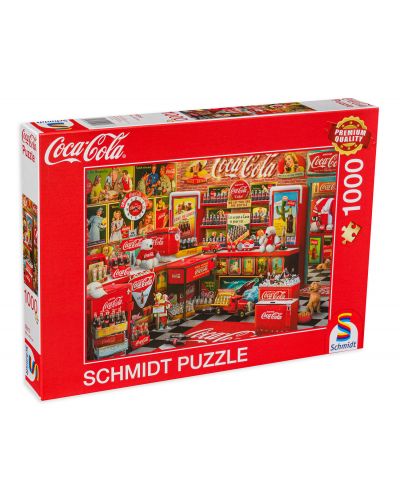 Puzzle Schmidt din 1000 de piese - Magazin de Coca Cola - 1