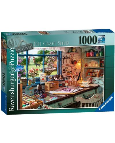 Puzzle Ravensburger de 1000 piese - My Haven No.1 - The Craft Shed - 1