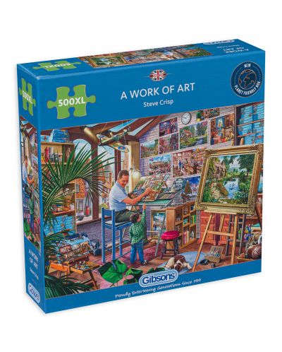 Puzzle Gibsons de 500 XL piese - A Work of Art - 1