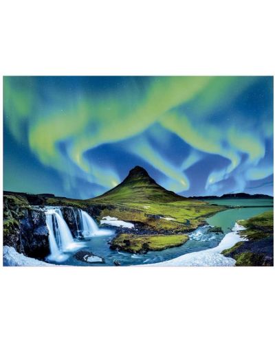 Puzzle Educa din 1500 de piese - Aurora borealis iceland - 2