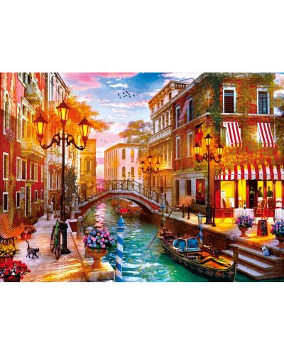 Puzzle Clementoni de 500 piese - Apus se soare peste Venetia, Dominic Davison - 2