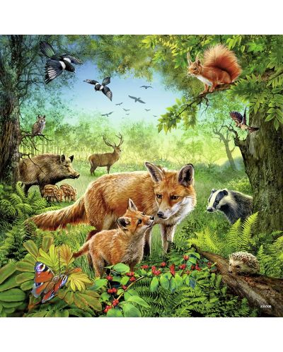 Puzzle Ravensburger 3 x 49 piese - Regatul animalelor - 2