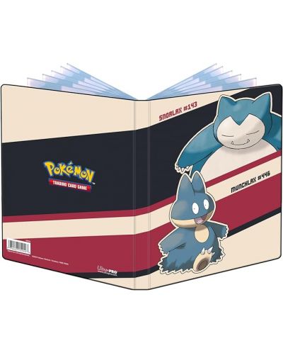 Mapă de stocare cărți Ultra Pro - 4-Pocket Portfolio, Pokemon TCG: Snorlax and Munchlax - 1