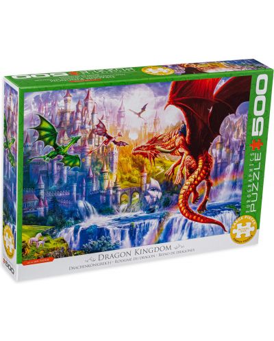 Puzzle Eurographics de 500 piese - Dragon Kingdom - 1