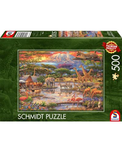 Puzzle Schmidt din 500 de piese - Paradisul de sub Muntele Kilimanjaro - 1