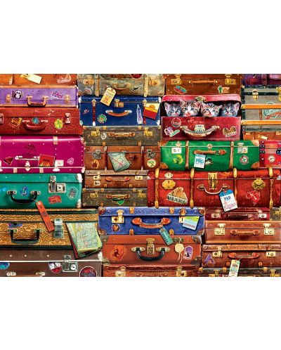Puzzle Eurographics de 1000 piese - Travel Suitcases - 2
