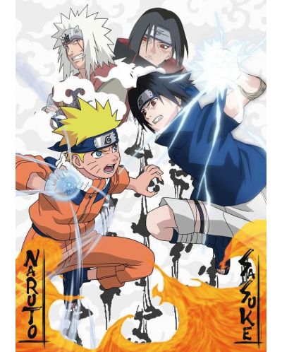 Puzzle Ravensburger  din 1000 de piese  - Naruto vs Sasuke - 2