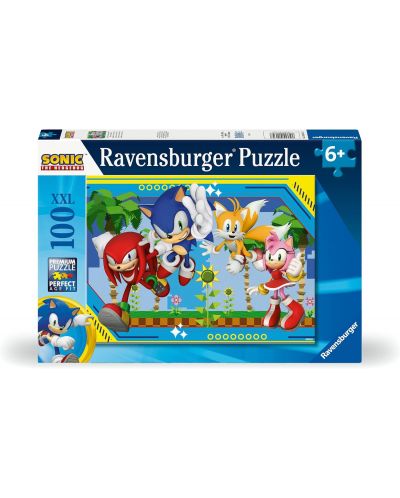 Puzzle Ravensburger 100 de piese XXL - Sonic  - 1