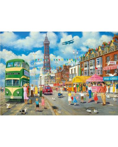 Gibsons 1000 piese de puzzle - Blackpool Promenade - 2