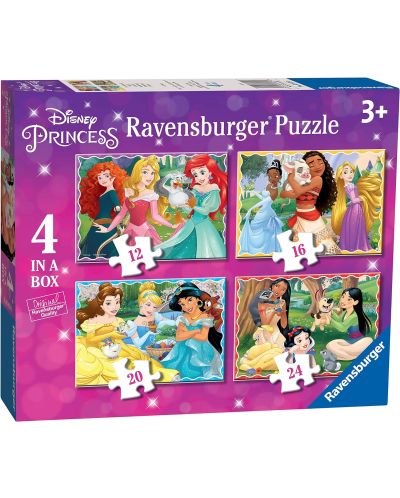 Puzzle de 24 de piese Ravensburger 4 în 1 - Disney Princesses II - 1