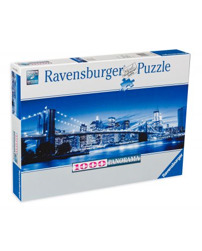 Puzzle panoramic Ravensburger de 1000 piese - Luminosul New York - 1