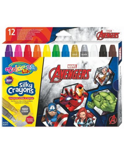 Colorino Marvel Avengers Silky pasteluri 12 culori - 1