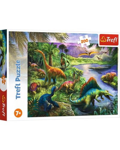 Puzzle Trefl de 200 piese - Dinozauri - 1