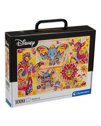 Puzzle Clementoni din 1000 de piese - Clasici Disney, în servietă - 1