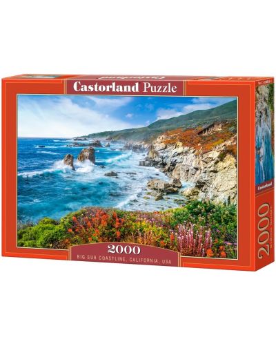 Puzzle Castorland din 2000 de piese - Coasta Big Sur, California, SUA - 1