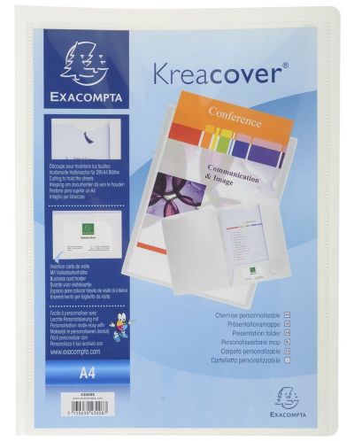 Mapa prezentare Exacompta - Keacover, PP, A4, alba - 1