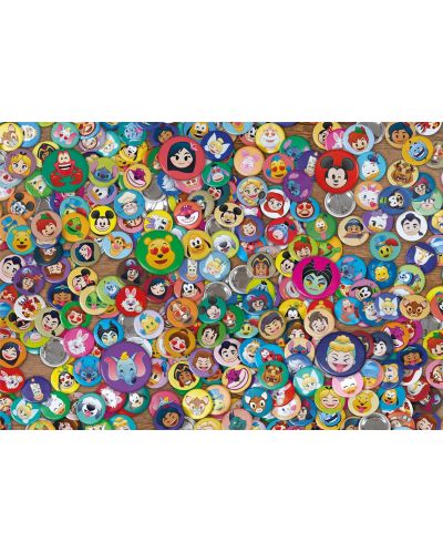 Puzzle Clementoni din 1000 piese - Insigne cu personaje Disney - 2