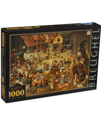 Puzzle D-Toys de 1000 piese - The Fight between Carnival and Lent - 1