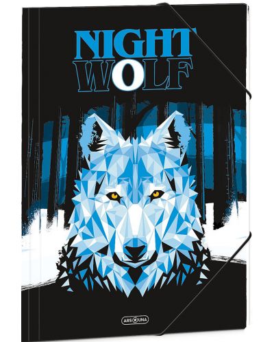 Dosar cu gumă de șters Ars Una Nightwolf - A4 - 1