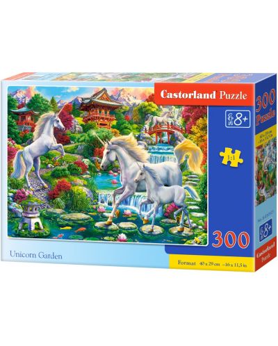 Puzzle Castorland din 300 de piese - Grădina unicornilor - 1