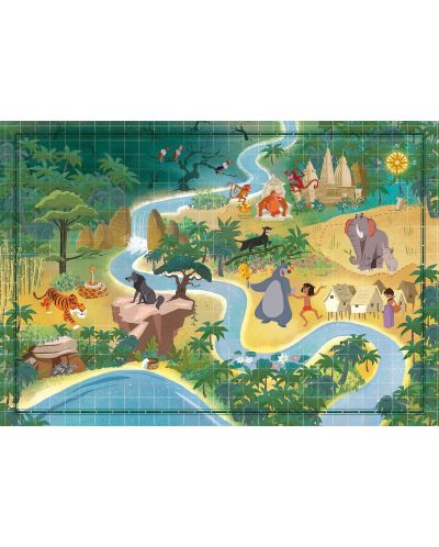 Puzzle  Clementoni din 1000 piese - Cartea junglei - 2