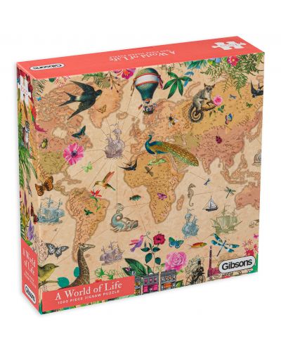 Puzzle Gibsons de 1000 piese - A World of Life  - 1