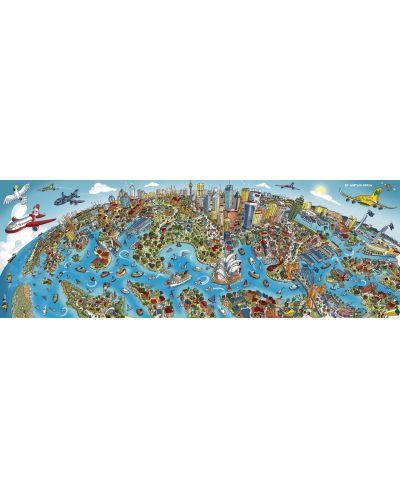 Puzzle panoramic Schmidt de 1000 piese - Hartwig Braun Sydney - 2