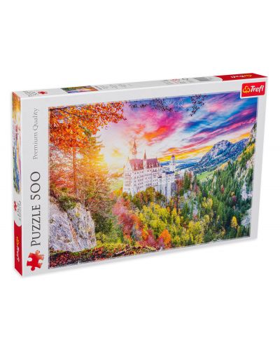 Puzzle Trefl din 500 de piese - Castelul Neuschwanstein, Germania - 1