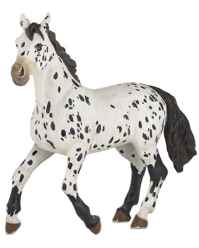 Figurina Papo Horses, foals and ponies – Iapă, rasa Appalachian, neagra - 1