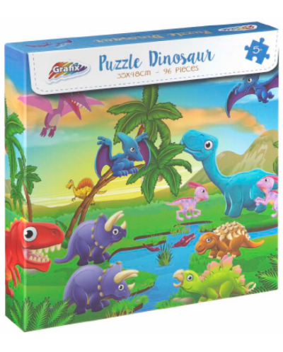 Puzzle Grafix din 96 de piese - Dinozauri - 1