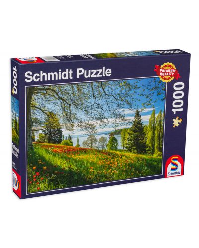 Puzzle Schmidt de 1000 piese - Tulips Field, Mainau Island - 1