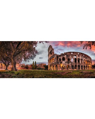 Puzzle panoramic Ravensburger de 1000 piese - Apus la Colosseum - 2