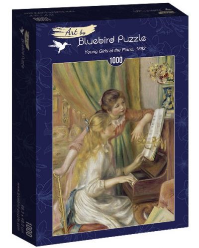 Puzzle Bluebird de 1000 piese - Young Girls at the Piano, 1892 - 1