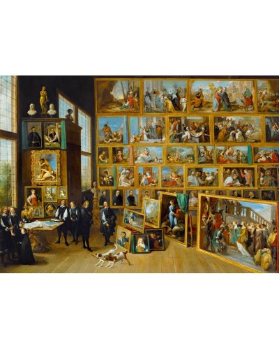 Puzzle Bluebird de 1000 piese - The Art Collection of Archduke Leopold Wilhelm in Brussels, 1652 - 2