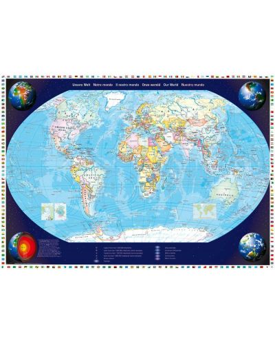 Puzzle Schmidt de 2000 piese - Harta lumii - 2