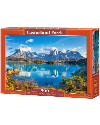 Puzzle Castorland din 500 de piese - Torres del Paine, Patagonia, Chile - 1