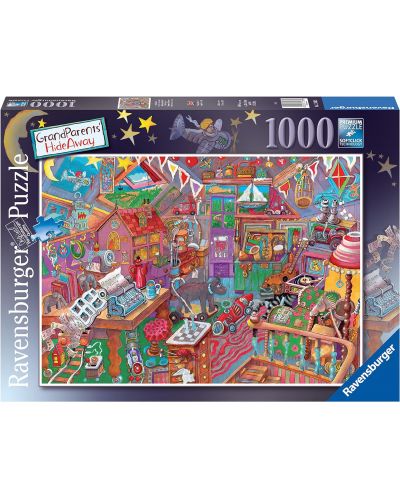 Puzzle Ravensburger 1000 de piese - Ascunzătoarea bunicii și a bunicului - 1