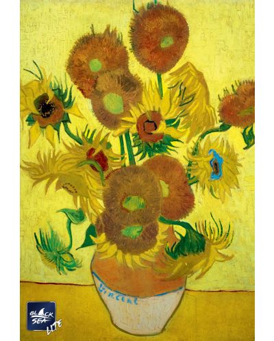 Puzzle Black Sea Lite de 1000 de piese - Floarea soarelui, Vincent van Gogh - 2